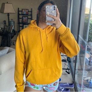 Yellow urban outfitters sweatshirt